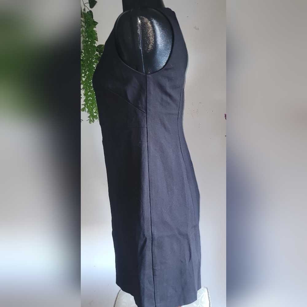 Vince Camuto Black Sleeveless Shift Dress Size 8 - Picture 6 of 8